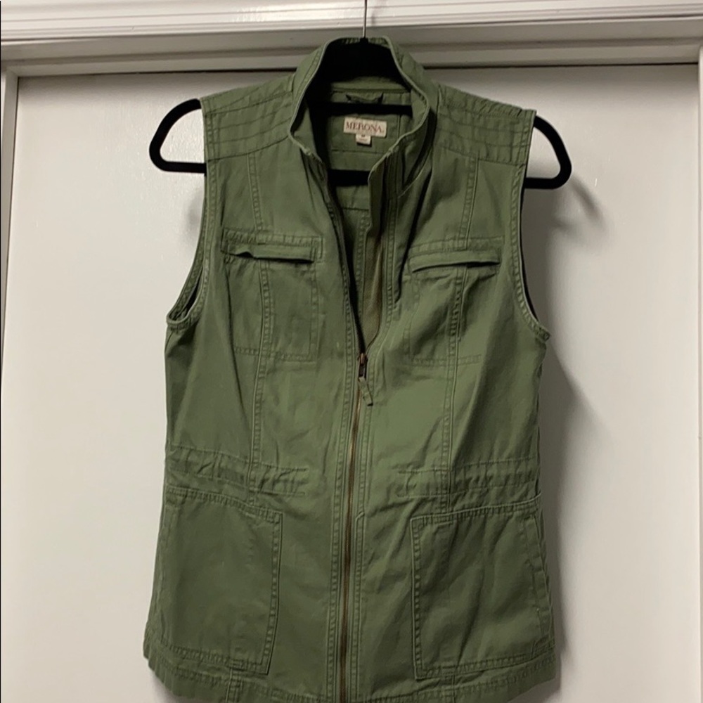 Merona olive vest